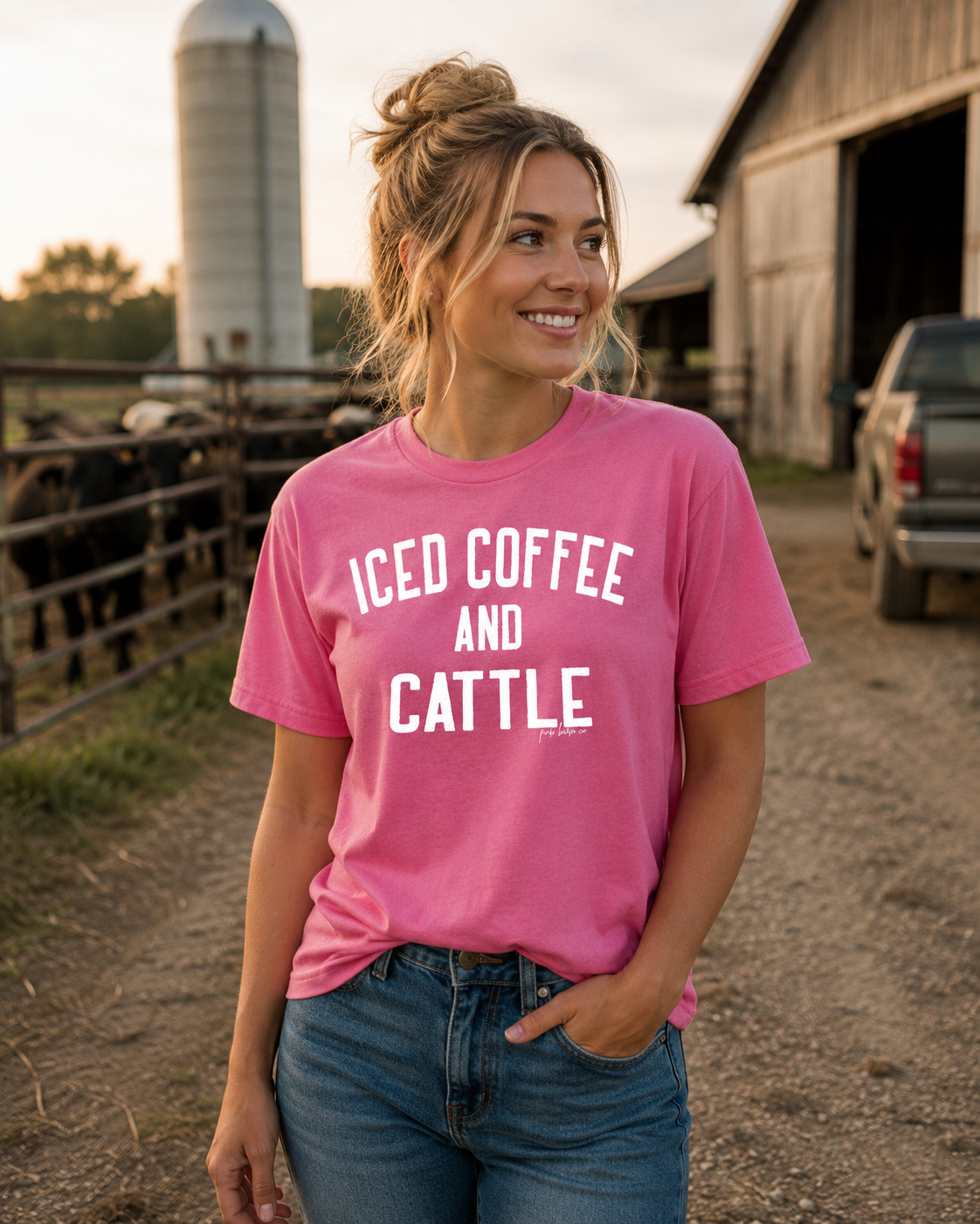 ICED COFFEE AND CATTLE T-Shirt