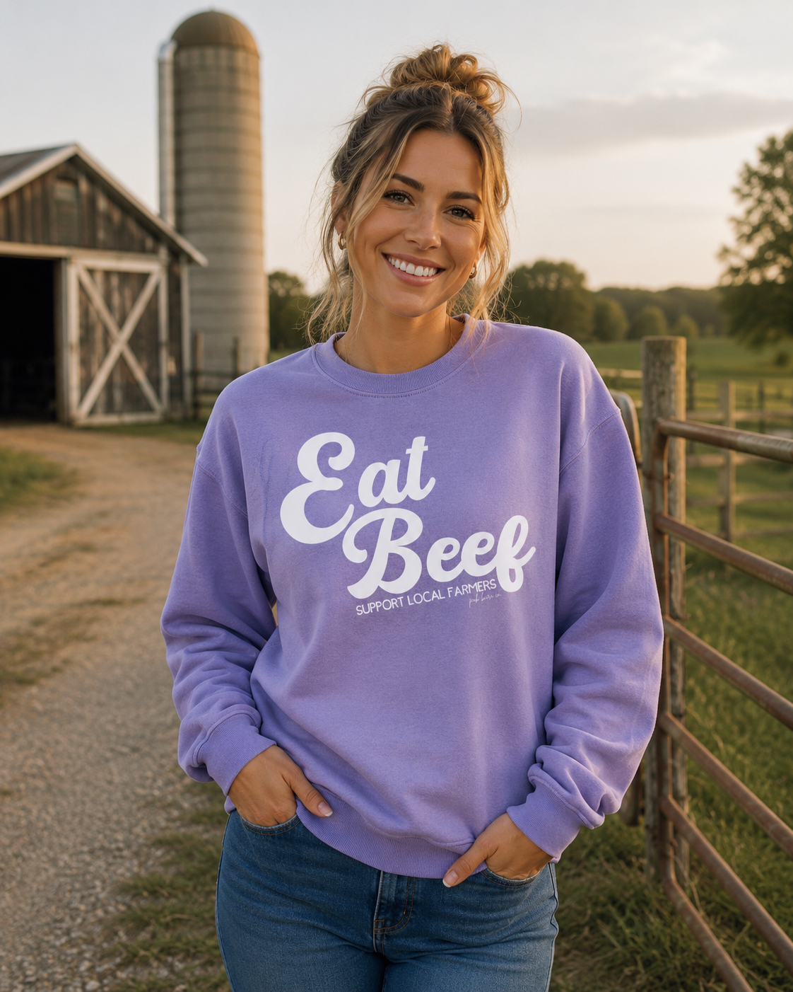 EAT BEEF Crew Sweatshirt
